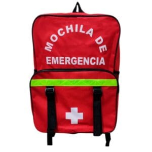 MOCHILA DE EMERGENCIA (43 x 32 x 14) CM ORIGEN: NACIONAL