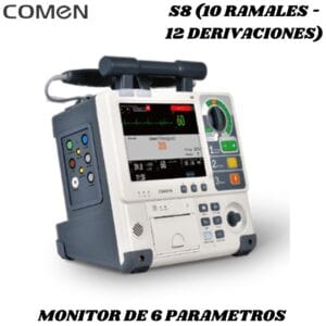 MONITOR DESFIBRILADOR DE 10 RAMALES PARA 12 DERIVACIONES COMEN S8