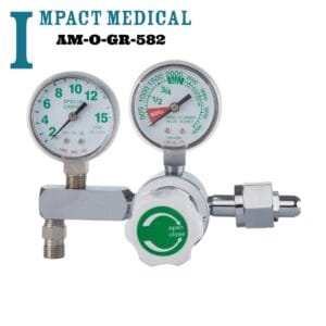 REGULADOR DE OXIGENO DE 2 MANOMETROS IMPACT MEDICAL AM-O-GR-582