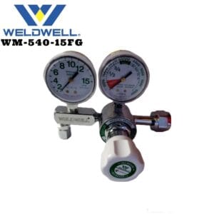 REGULADOR DE OXIGENO DE 2 MANOMETROS WELDWELL WM-540-15FG
