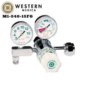 REGULADOR DE OXIGENO DE 2 MANOMETROS WESTERN MEDICA M1-540-15FG
