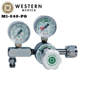 REGULADOR DE OXIGENO DE 2 MANOMETROS WESTERN MEDICA M1-540-PG