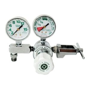 REGULADOR DE OXIGENO DE 2 MANOMETROS WESTERN MEDICA M1-870-15FG